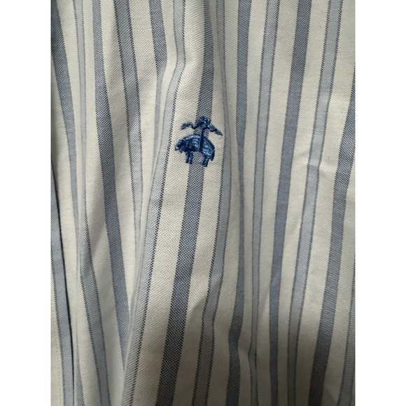 Brooks Brothers Men's XL Striped Button Down Short Sleeve Shirt - Picture 3 of 4